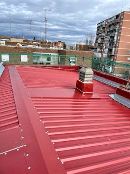 Cubiertas Arganda tejado rojo